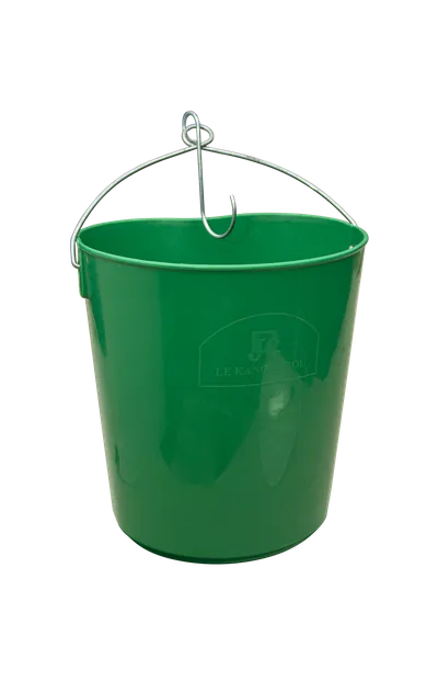 Seau de cueillette LEKANGOUROU K2 de 12 litres avec anse métallique et crochet tournant