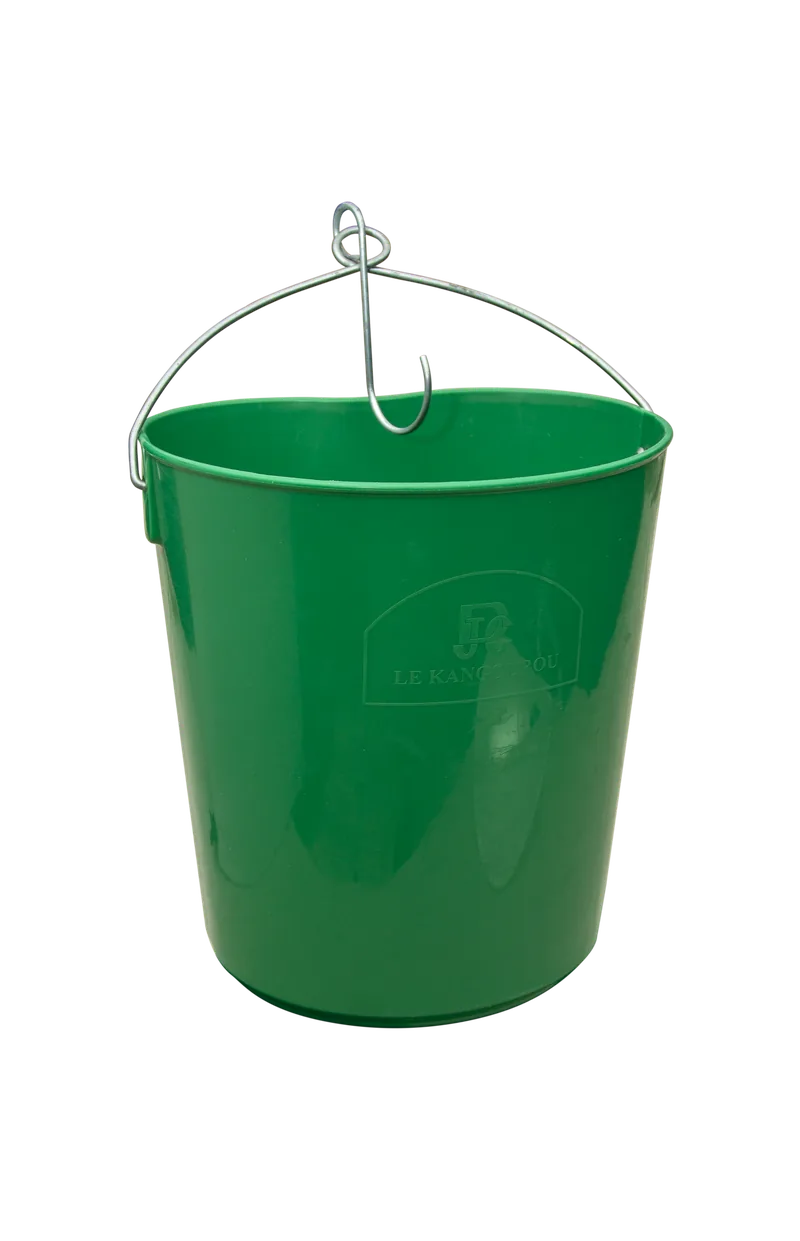 Seau de cueillette LEKANGOUROU K2 de 12 litres avec anse métallique et crochet tournant