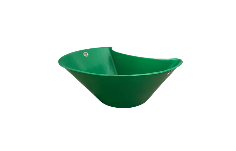 Épandeur ventral K6 20 litres vu de profil, forme conique de diffusion